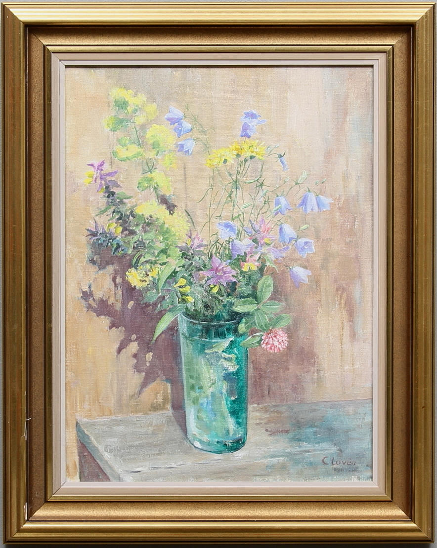 GUNNAR CLOVÈN. Stilleben. Olja på duk. Signerad.