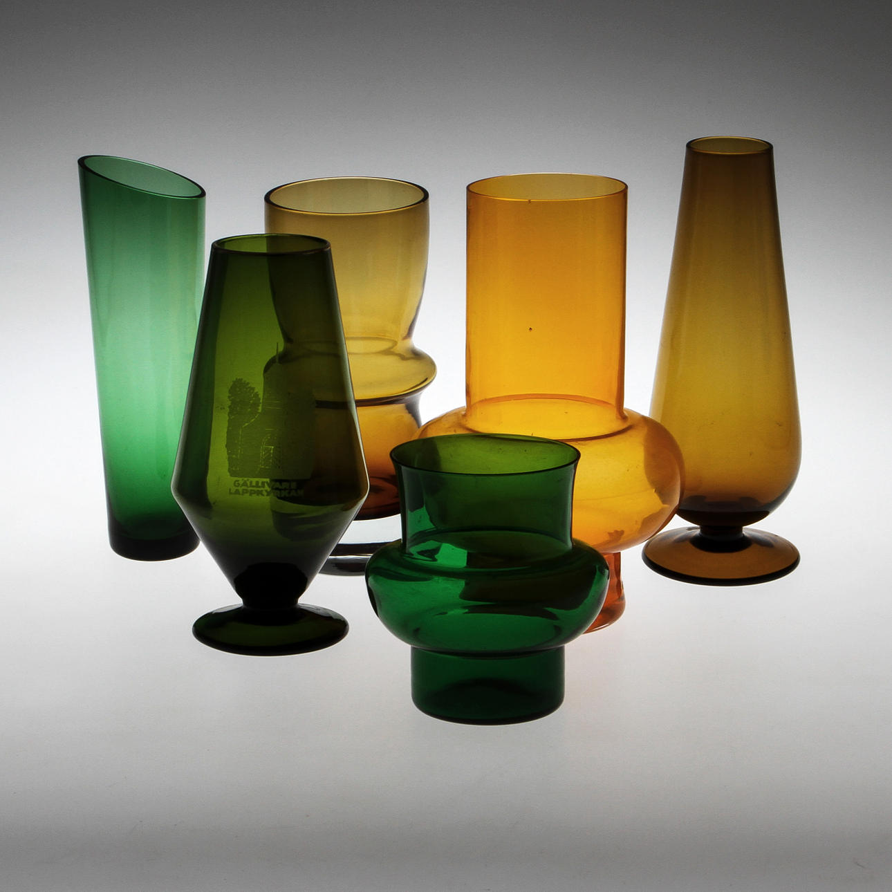 PARTI VASER, 6 st, bland annat Lindhammar och Reijmyre, 1900-talets mitt.