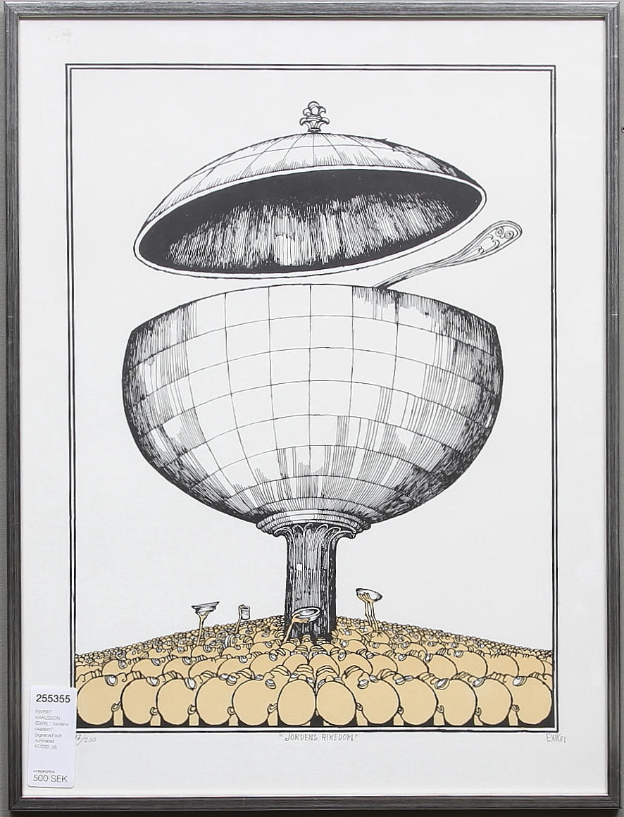 EWERT KARLSSON (EWK). "Jordens rikedom". Signerad och numrerad 47/200.