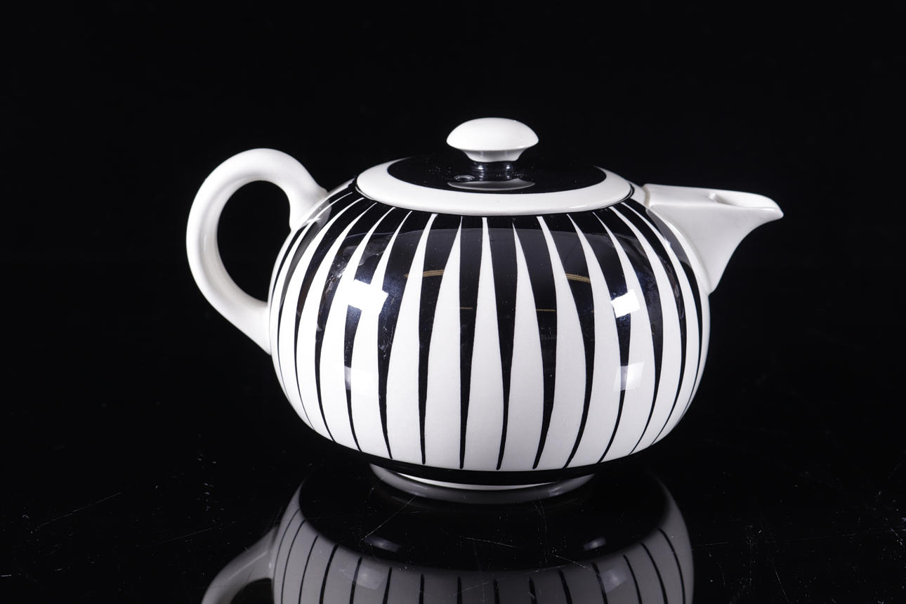 TEKANNA, porslin, Zebra, Eugen Trost, Gefle.