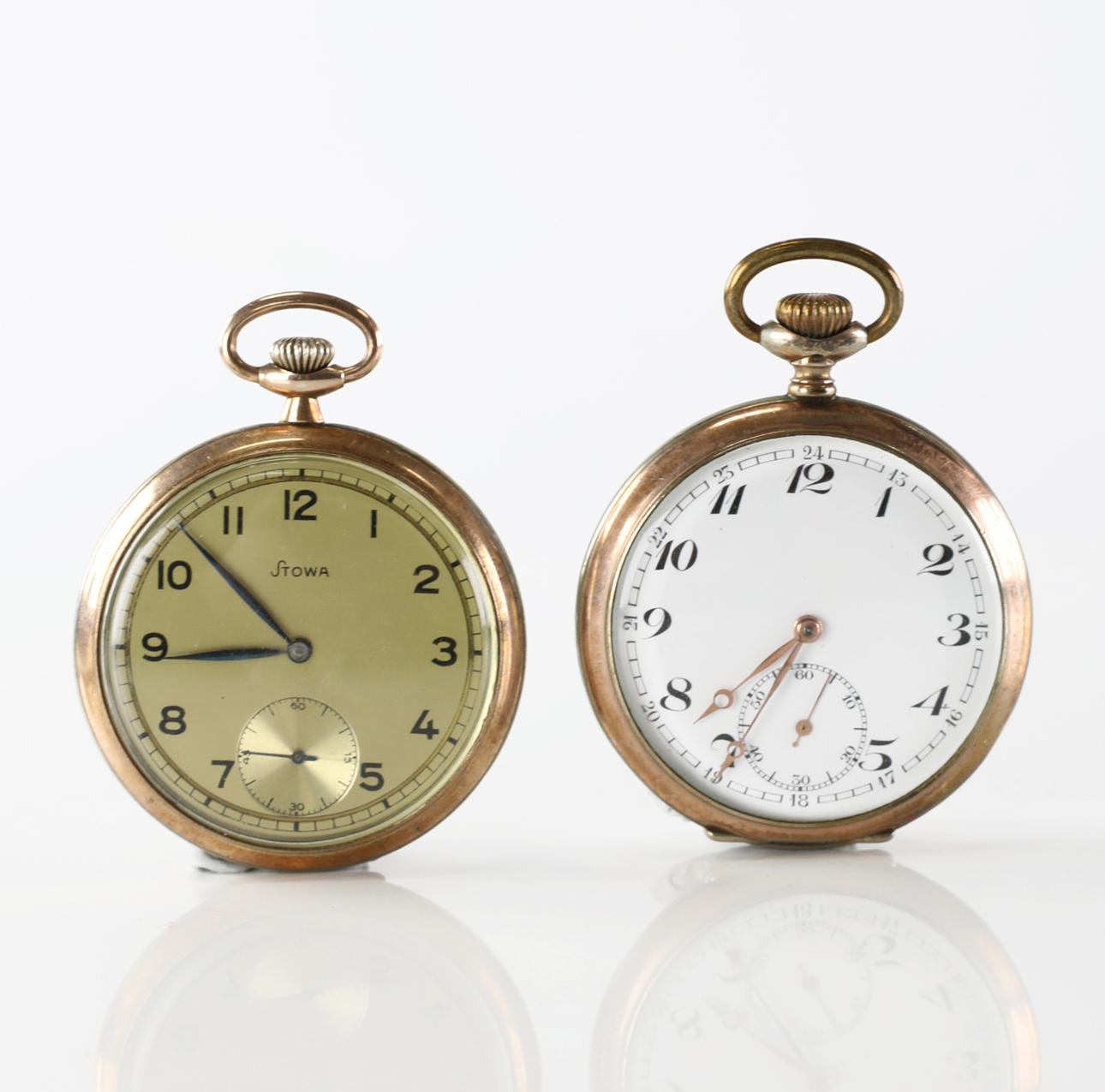 POCKET WATCH, 2 pcs, silver, Stowa, etc.