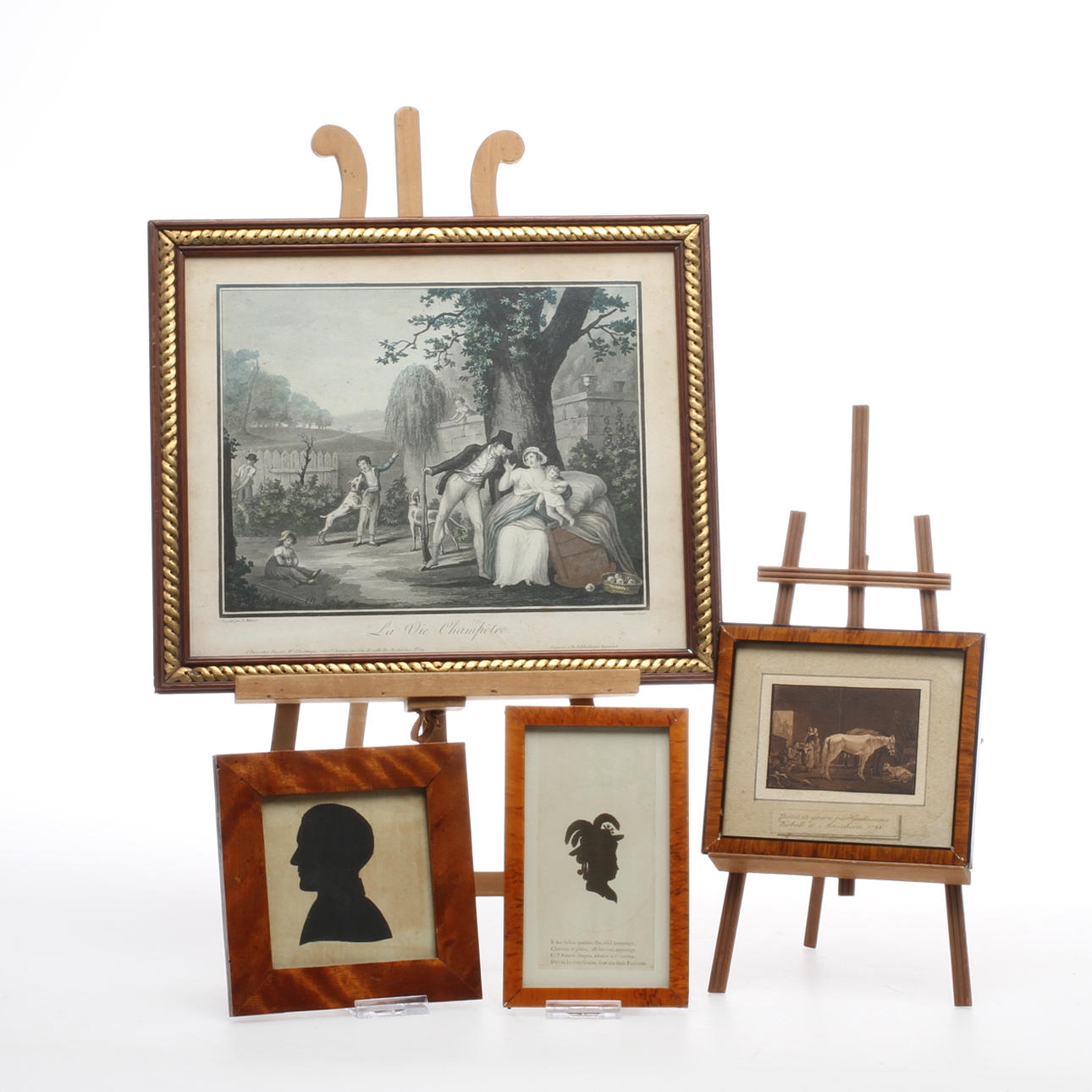 TRYCK 4 st, 1800/1900-tal.