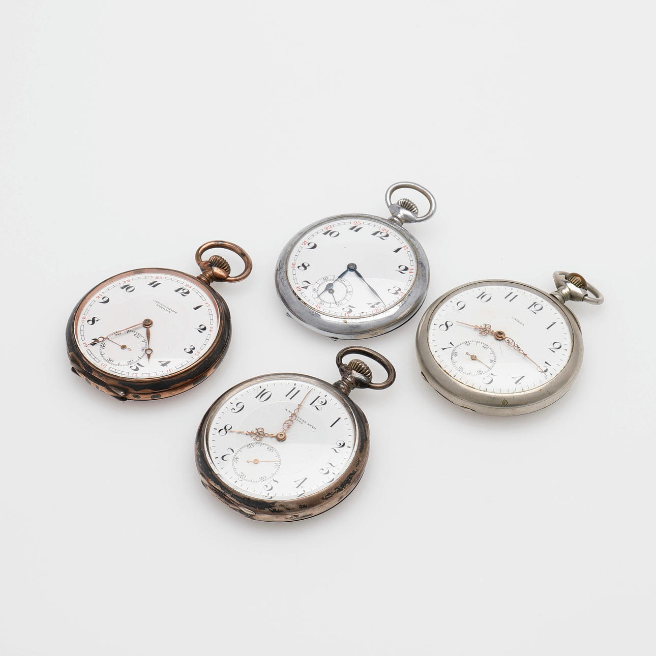 POCKET WATCH, FOUR PIECES.