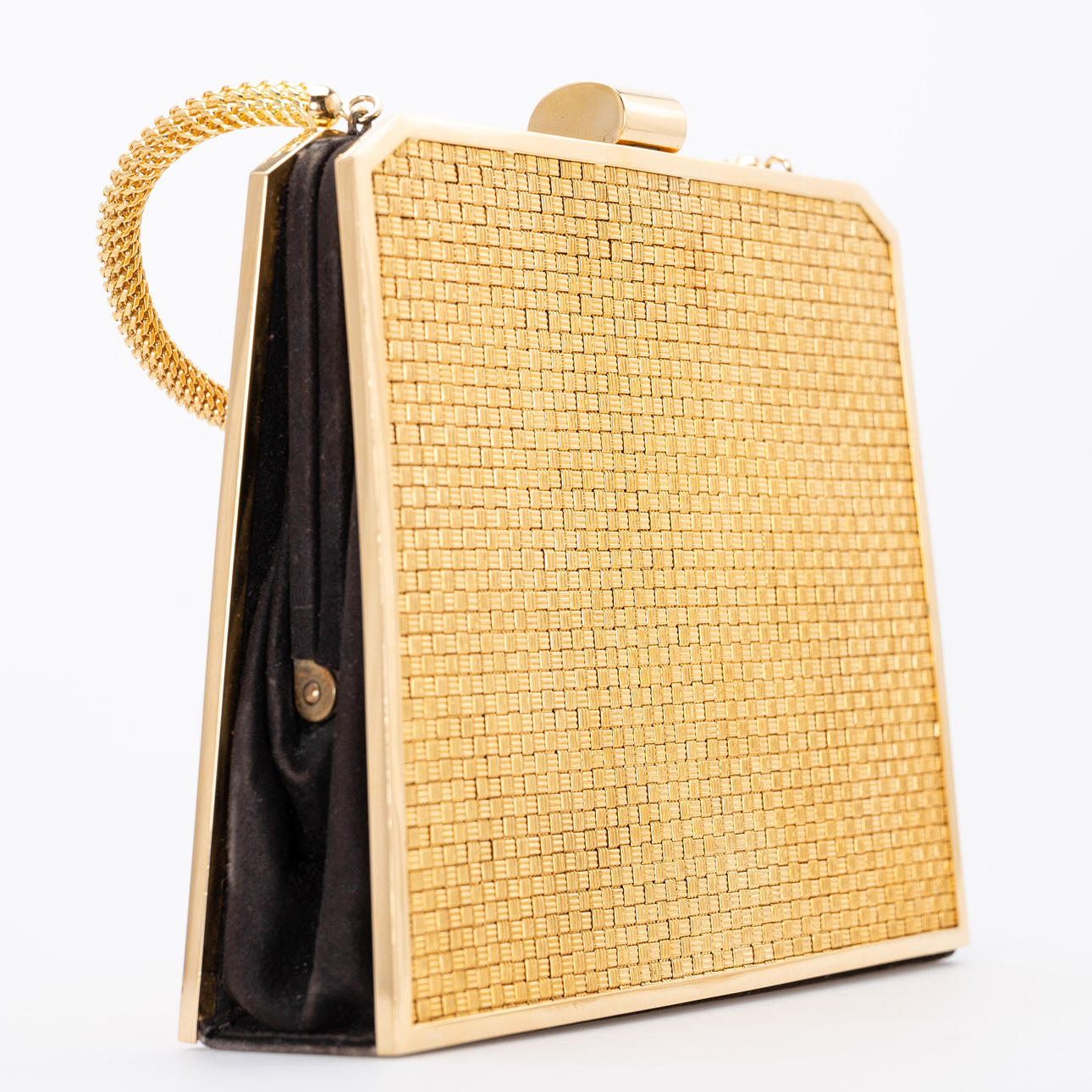 vintage guld handväska.