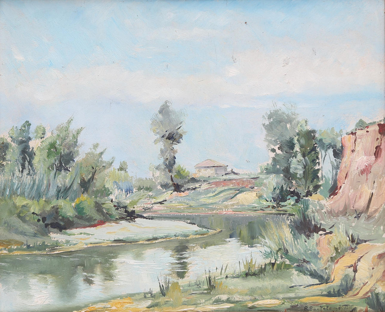 RAMÓN BARTOLOMÉ. Paisaje fluvial.