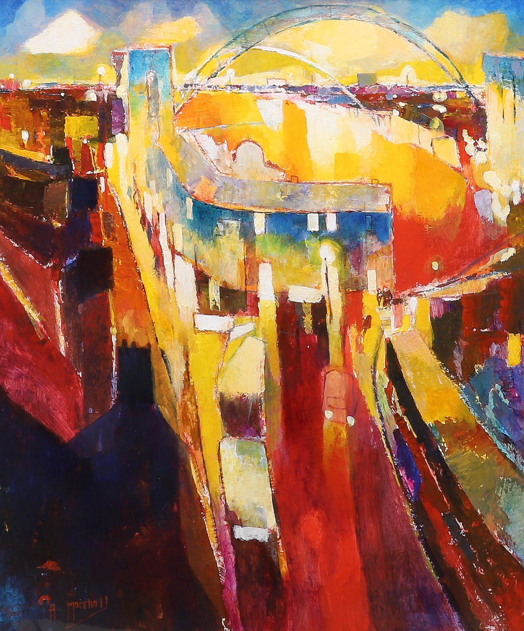 ANTHONY MARSHALL (BRITISH, B.1952). MILLIENIUM BRIDGE.