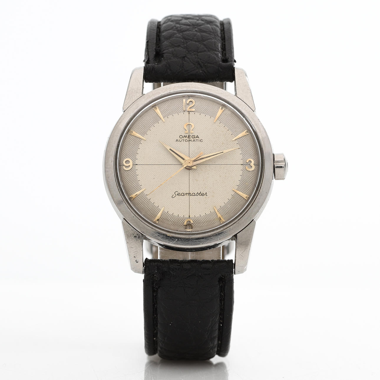 OMEGA SEAMASTER Wristwatch, steel, automatic, 1950s.