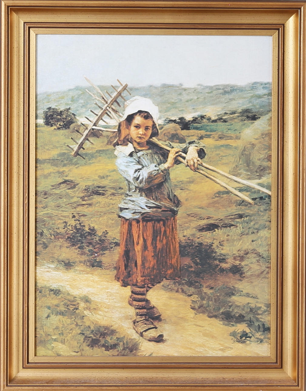 LÉON AUGUSTIN LHERMITTE. Hem från fälten, Master Art kopia.