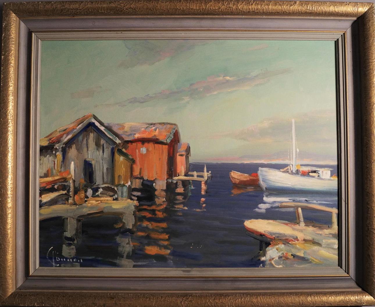 Unknown artist, oil on Board, signed. Art - Paintings - Auctionet