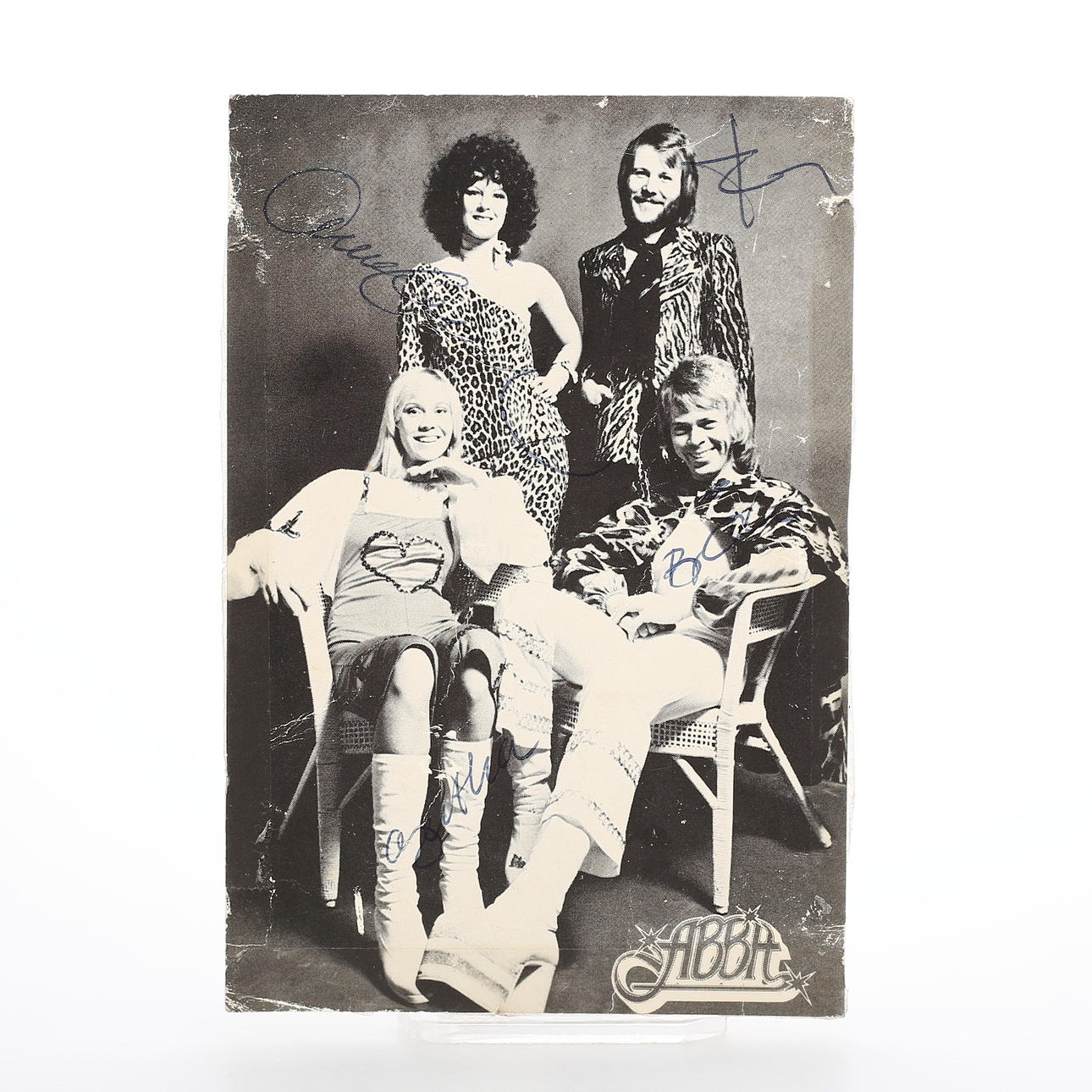 ABBA, autografer, idolkort, 1970-tal.