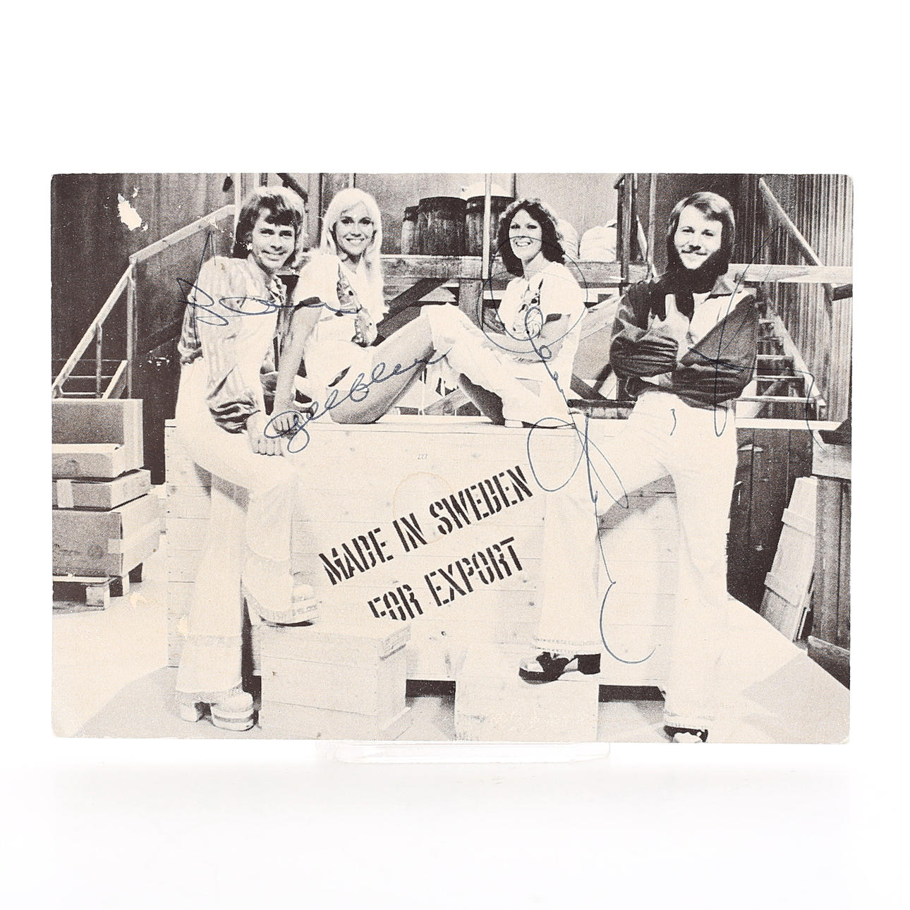 ABBA, autographs, idol cards, 1970s.