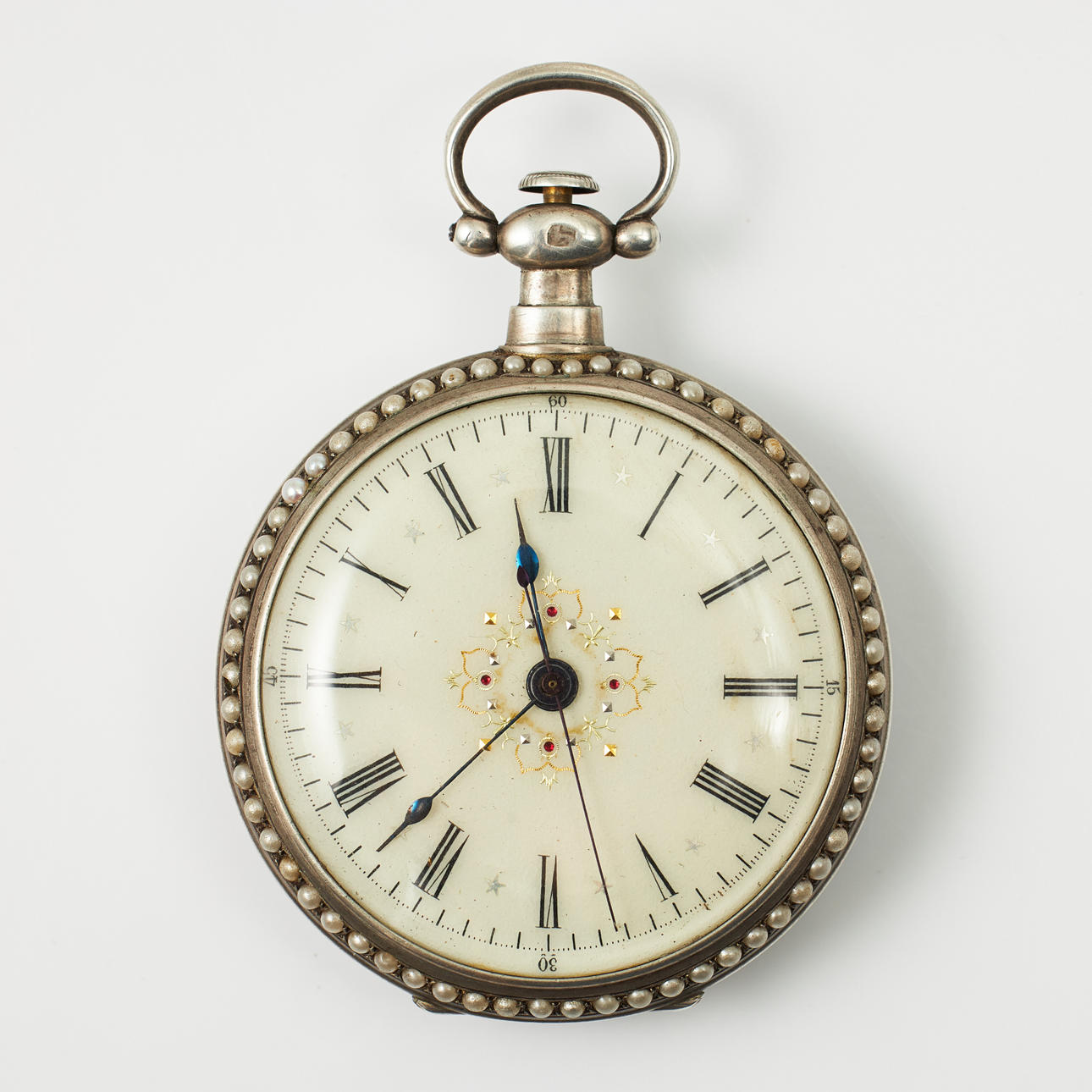 POCKET WATCH, silver, mid 19th century.