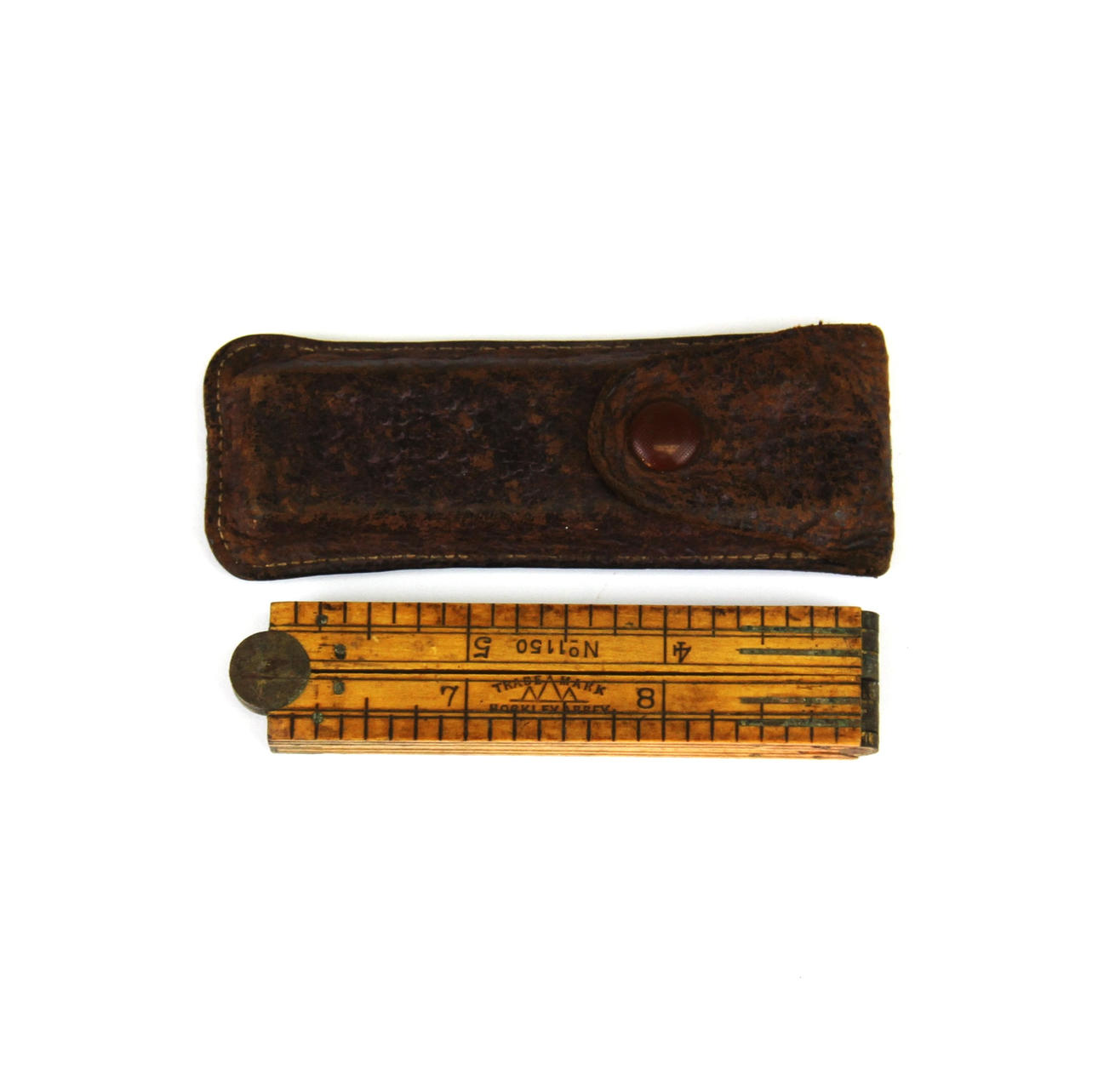 VINTAGE HOCKLEY ABBEY FOLDING RULER.