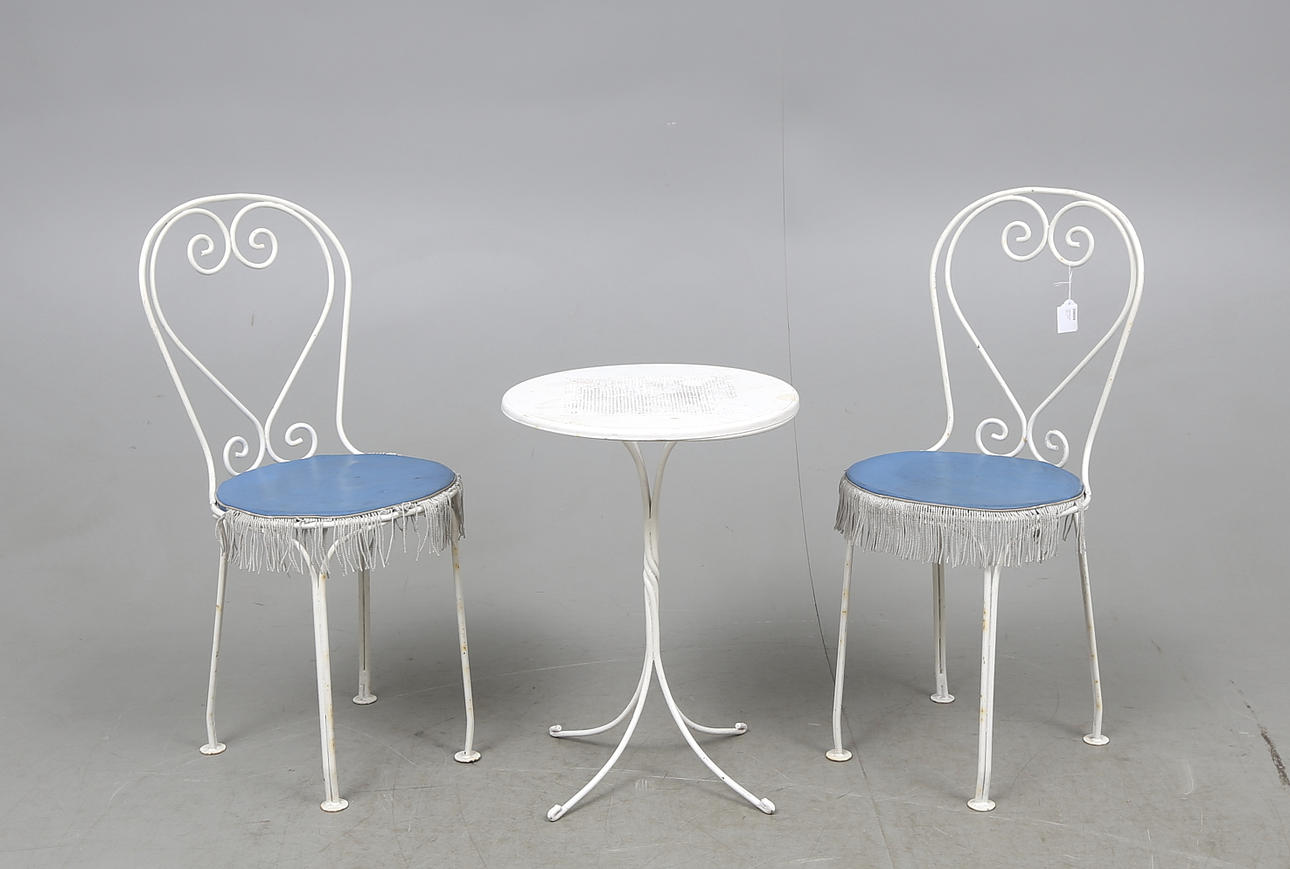 TRÄDGÅRDSMÖBEL, 3 delar, 1900-tal.