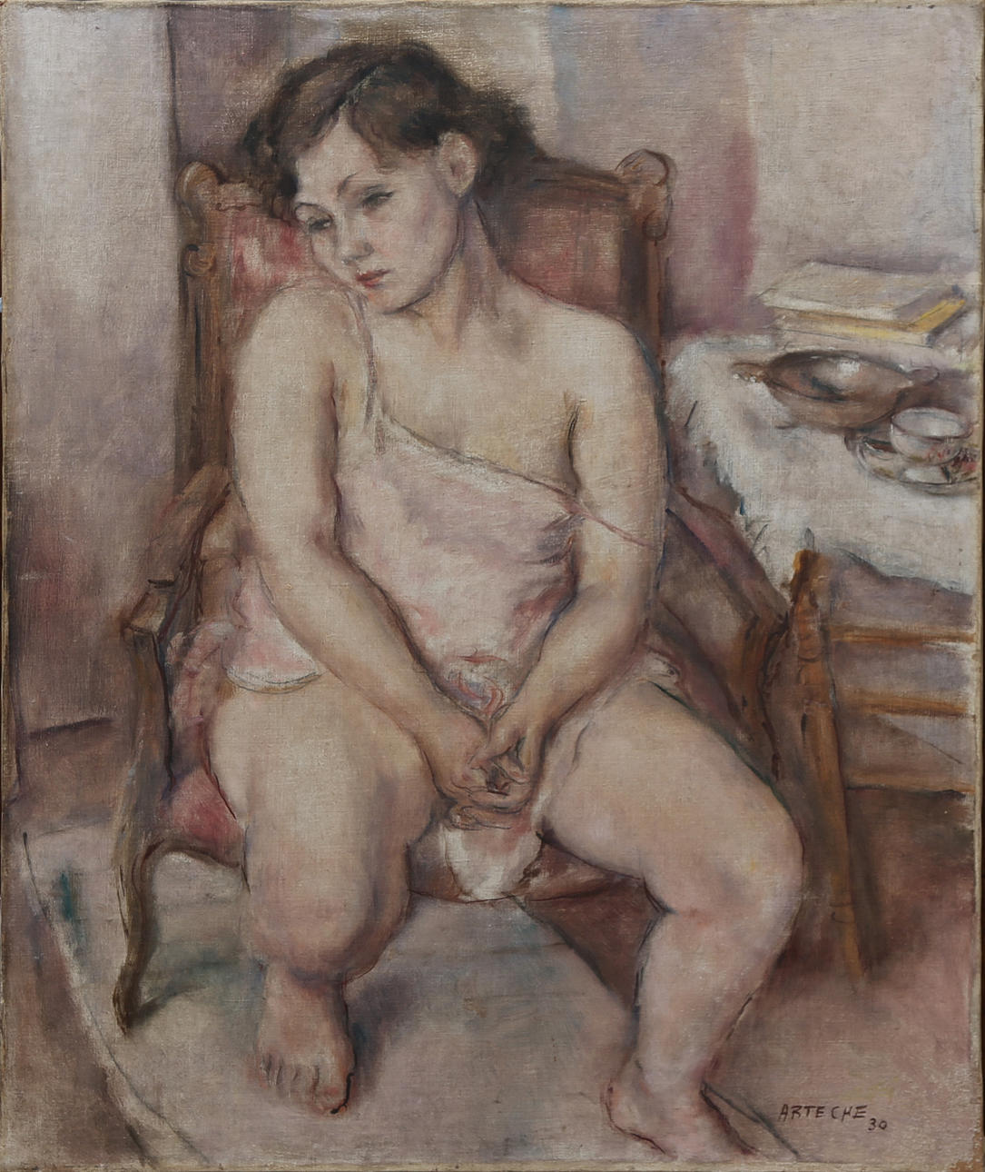 CRISTOBAL ARTECHE. A girl.