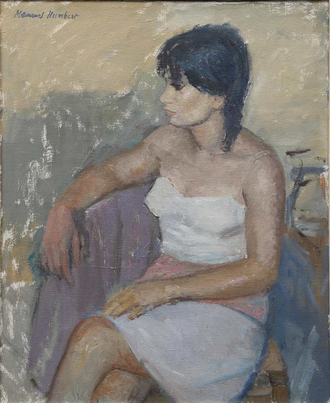 MANUEL HUMBERT ESTEVE. Una joven.