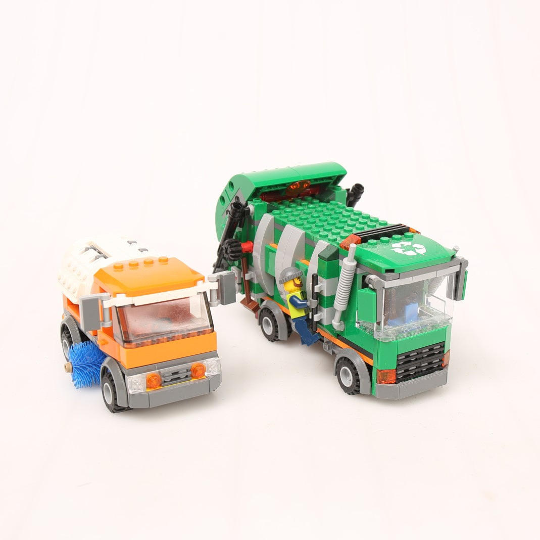 LEGO CITY, Camión de limpieza y barrendero.