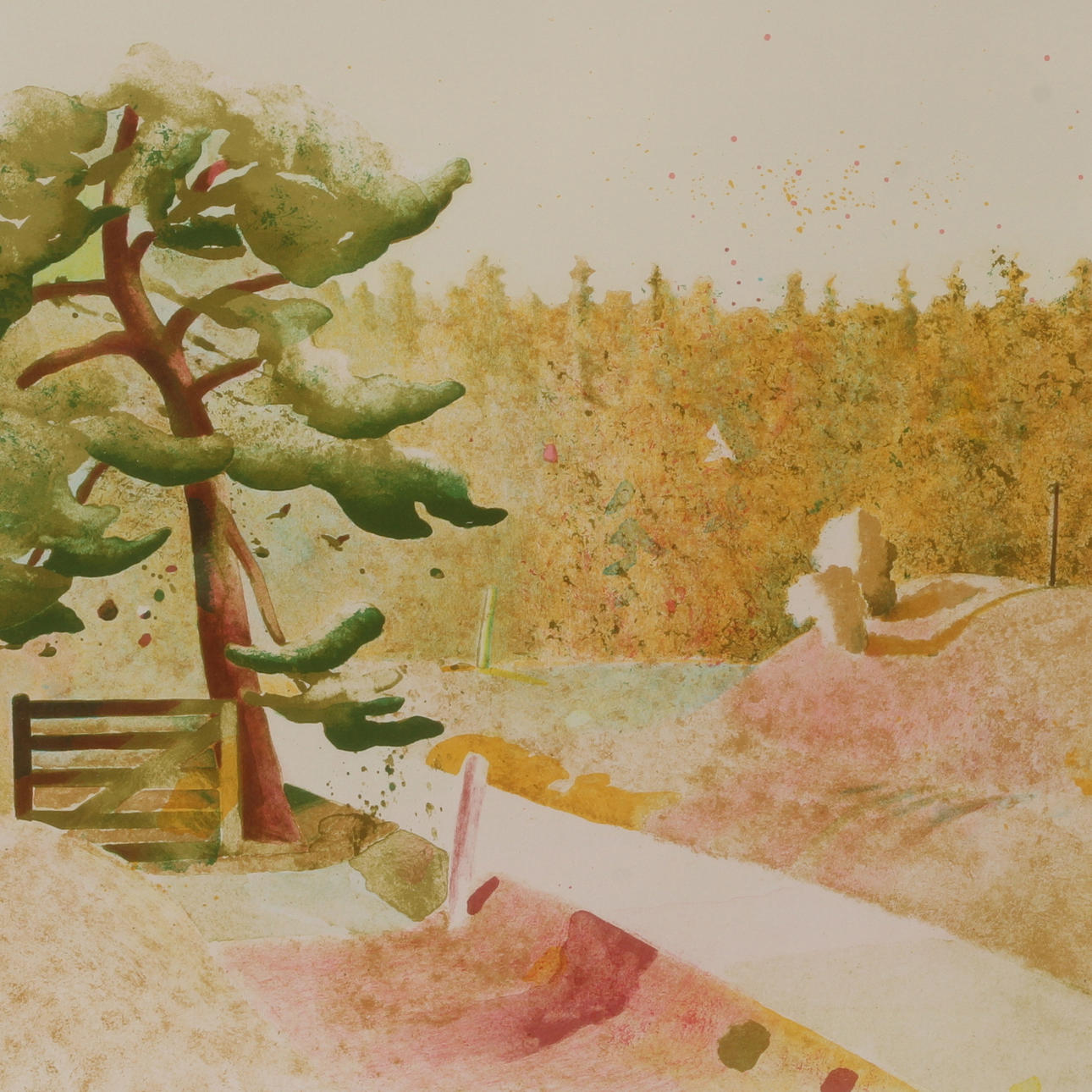 ULF GRIPENHOLM. Färglitografi, signerad, daterad 1987 samt numrerad 245/360.