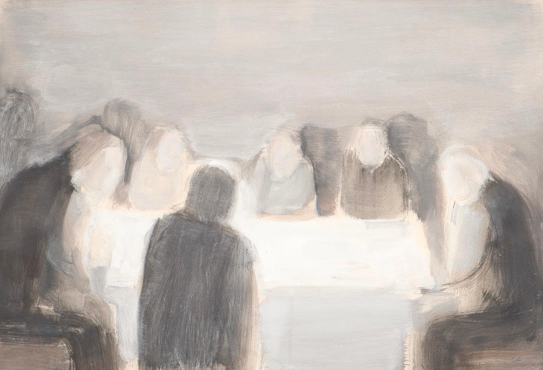 OLLE AGNELL. Pintura al temple.