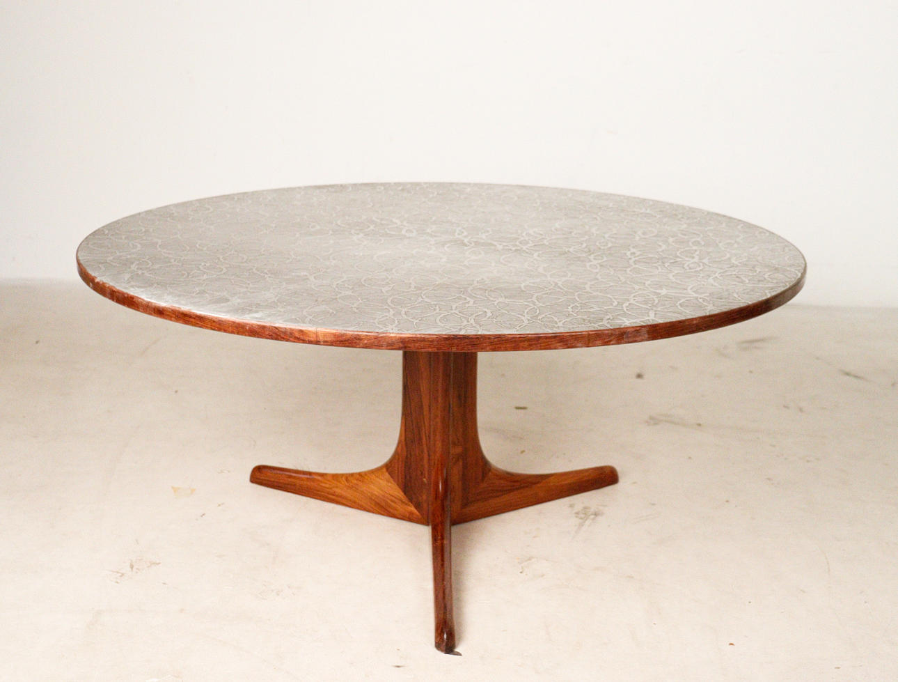 Space Age Metal Top Coffee Table, 1970s.