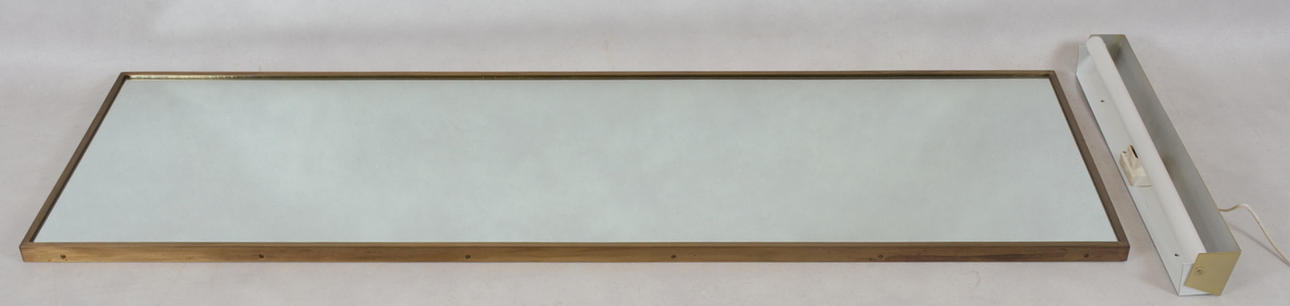 VÄGGSPEGEL MED BELYSNING,Glas mäster, Markaryd, 1960/70-tal.