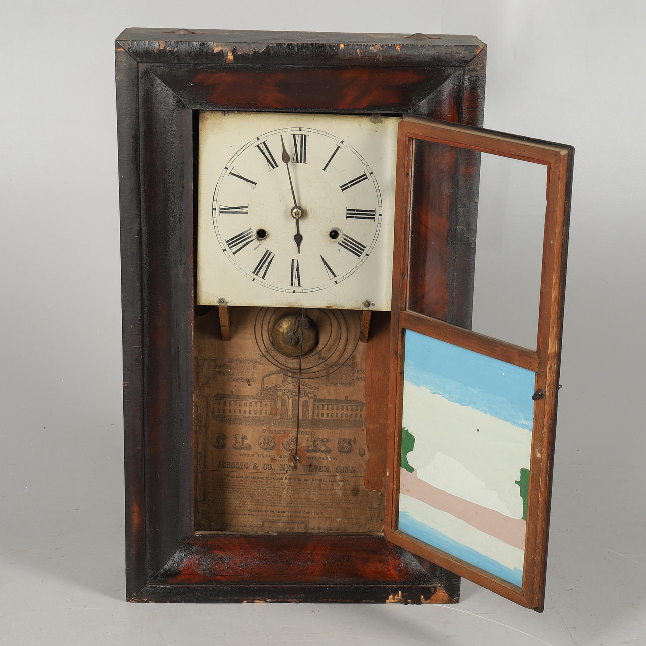 A MID 19TH CENTURY AMERICAN DROP DIAL WALL CLOCK. Clocks & Watches ...