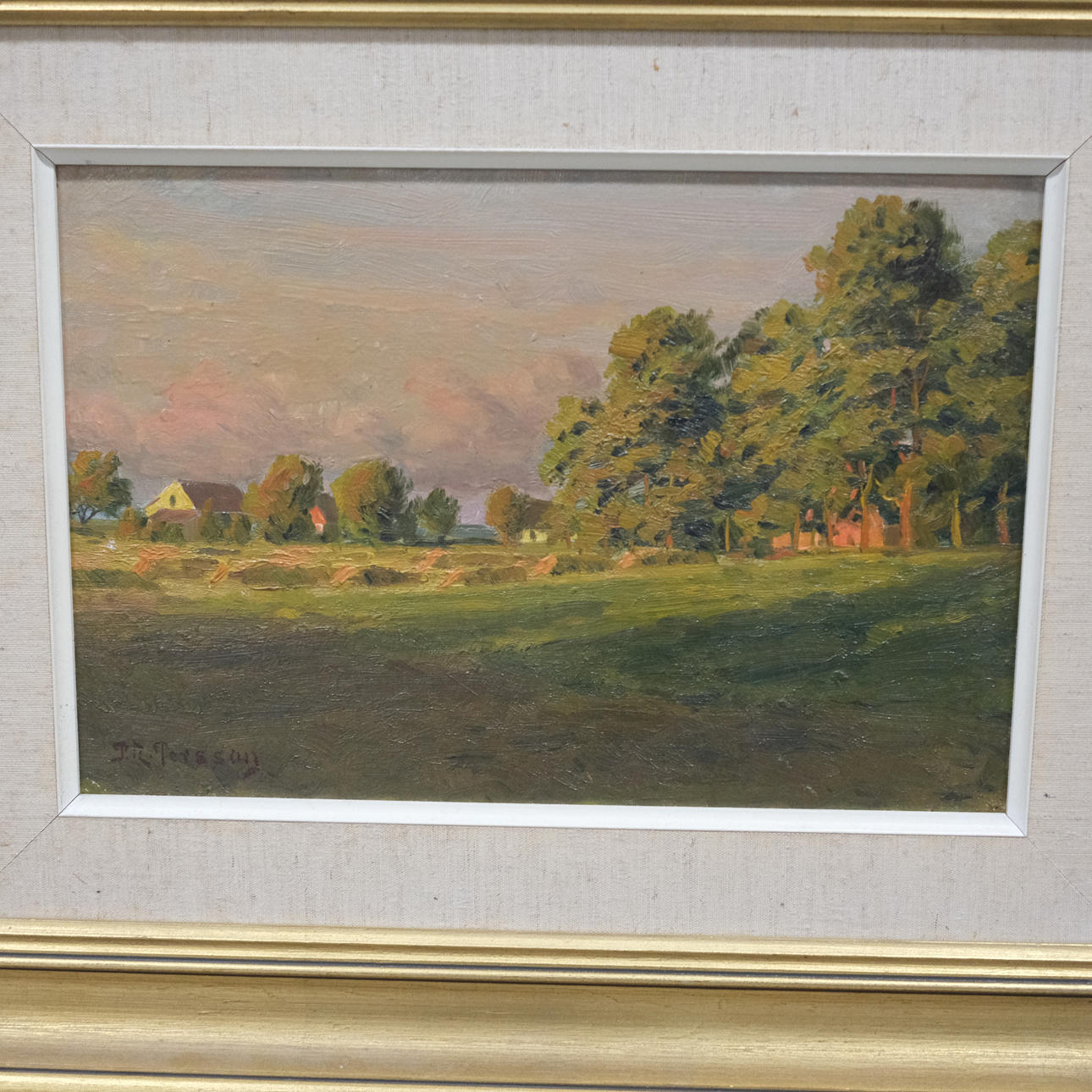 PETER ADOLF PERSON. OIL ON THE Board.