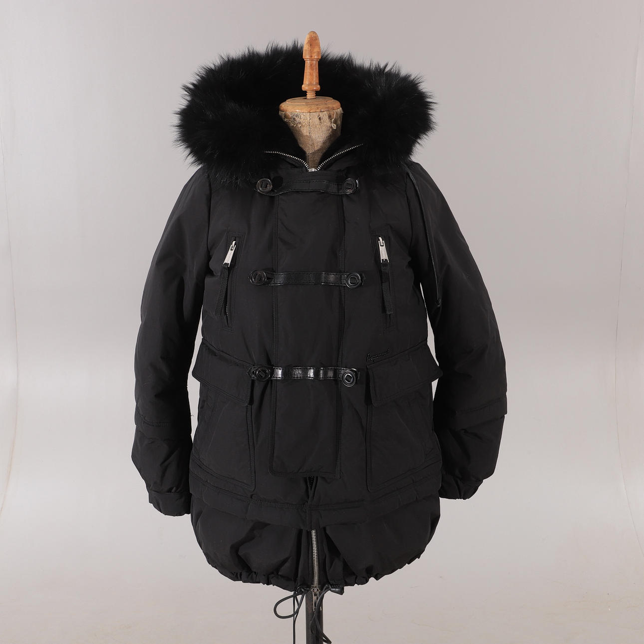 DOWN JACKET, with fur-lined hood, Dsquared, Canada.