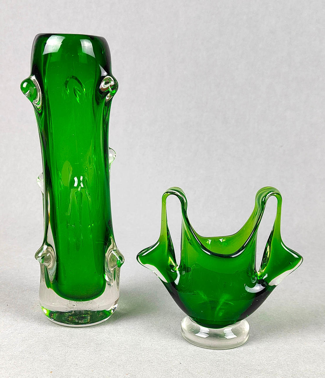 2 DESIGNER VASEN ÜBERFANG.