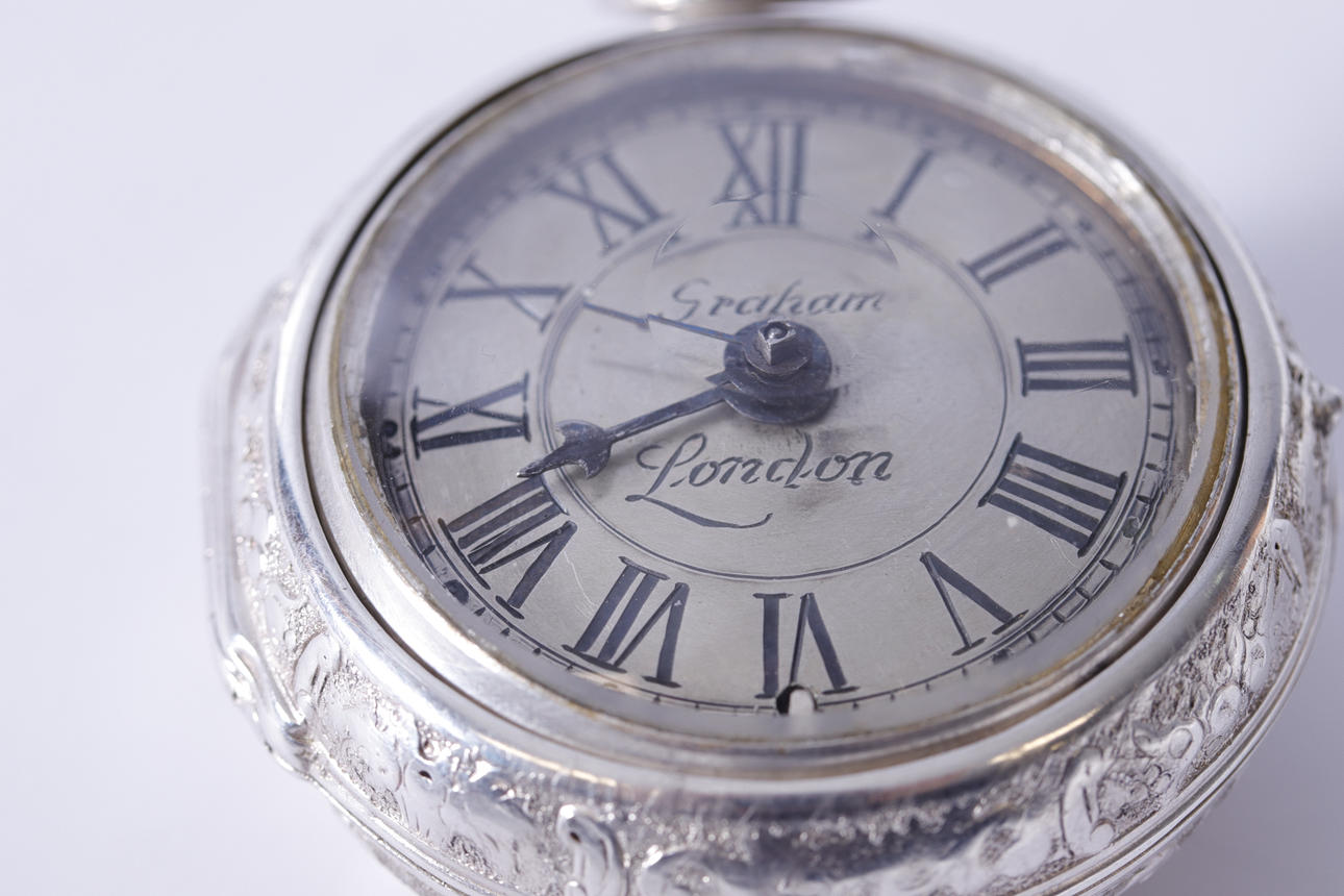 POCKET WATCH, silver, Graham, 18th century.