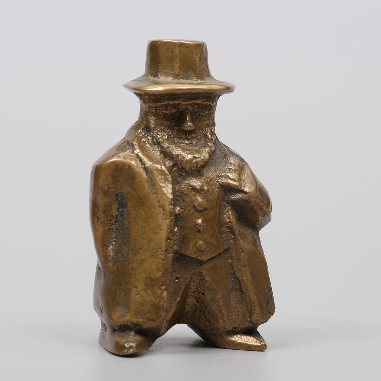 SCULPTURE, brass, marked Nora LK, 1900s.