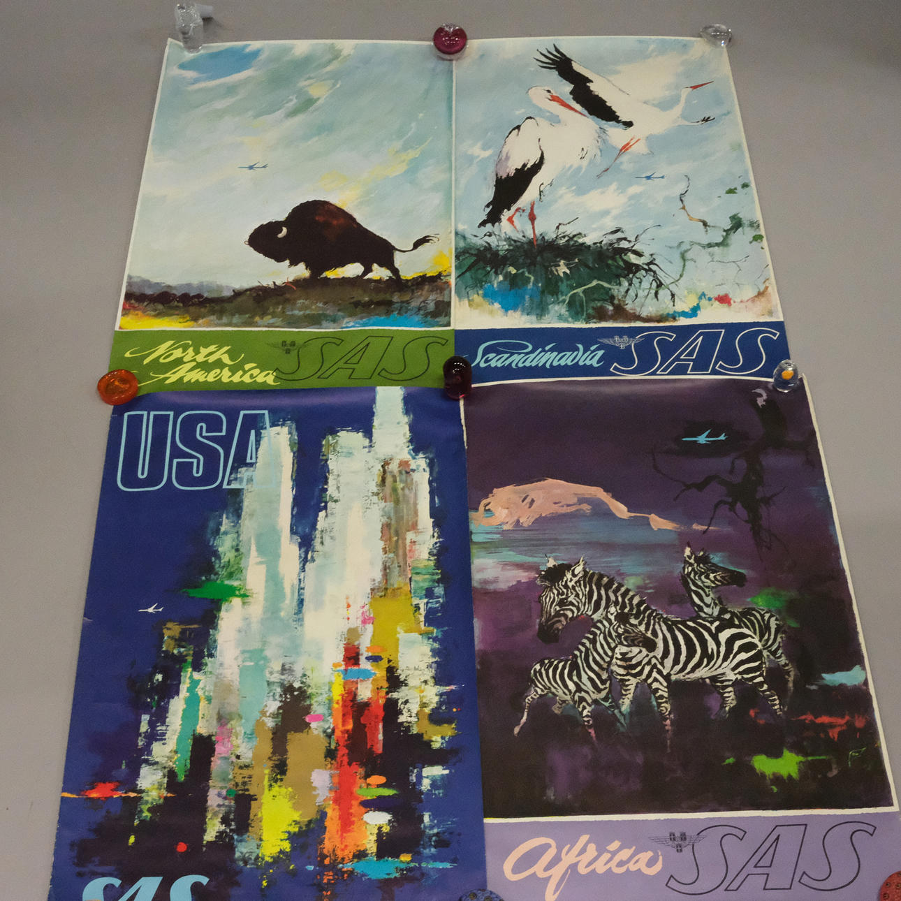 FYRA PLANSCHER, SAS, 1960 tal.