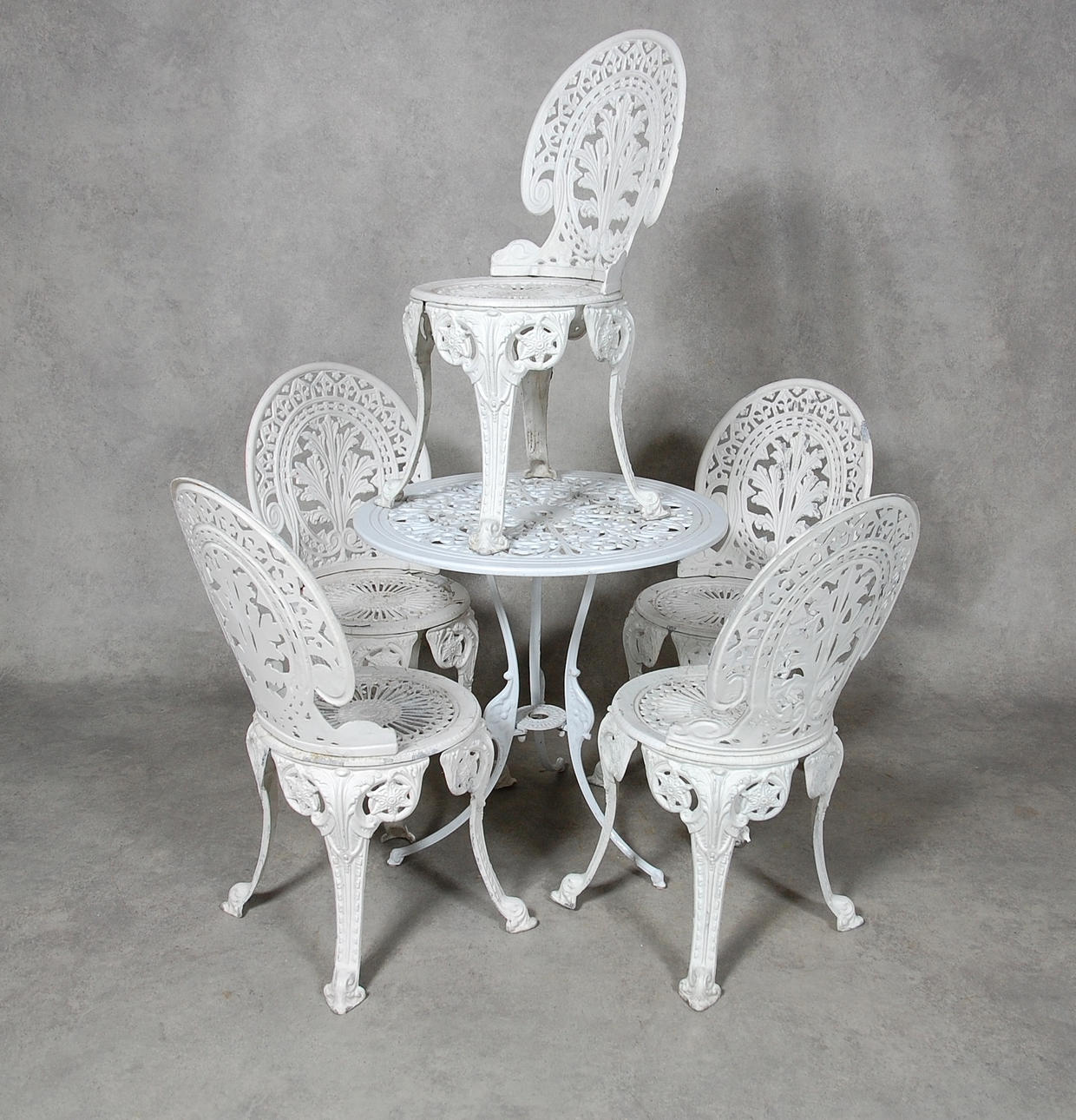 TRÄDGÅRDSMÖBLEMANG, 6 delar, 1900/2000-tal.