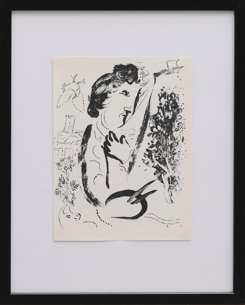 MARC CHAGALL. Litografi, ur Chagall Lithographe II 1963.