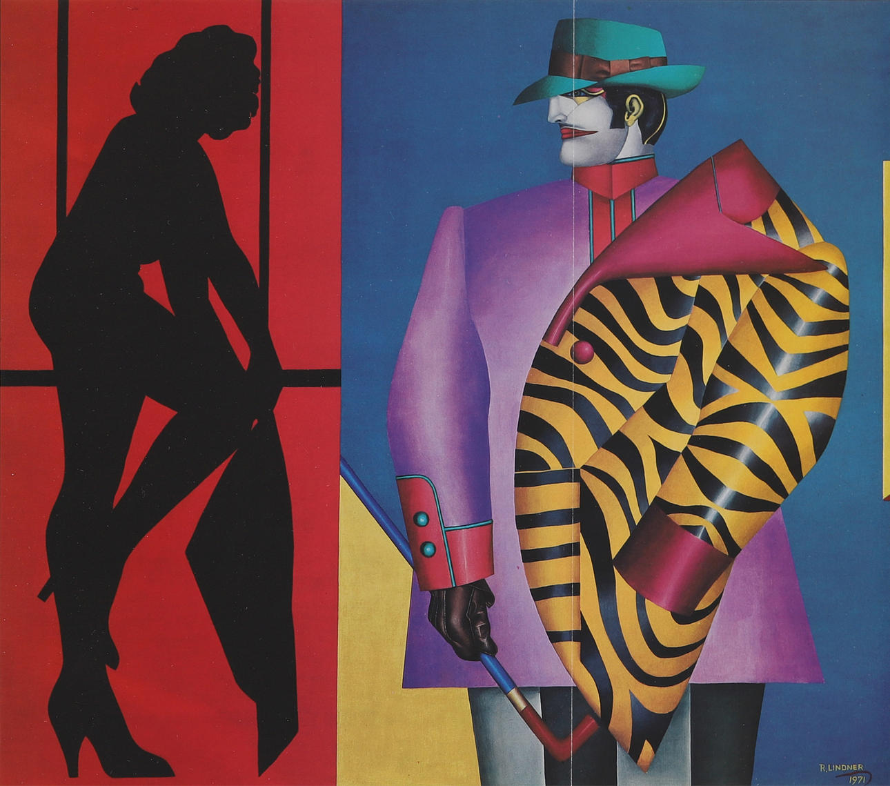 RICHARD LINDNER. After. Color lithograph, from XX:e siècle no. 53 1980.
