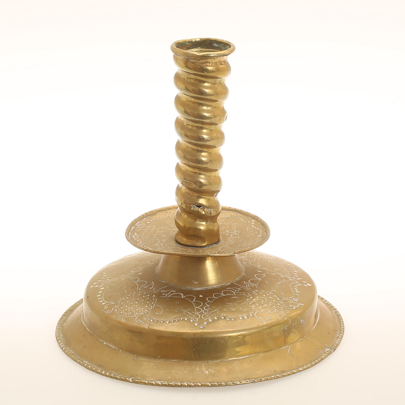 KERZENSTÄNDER, Messing, Barock 18. Jahrhundert.