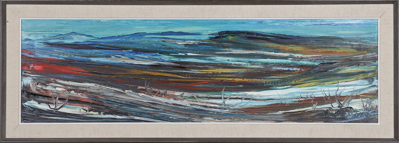 NILS GUSTAF DREMÉ. Oil on canvas, signed.