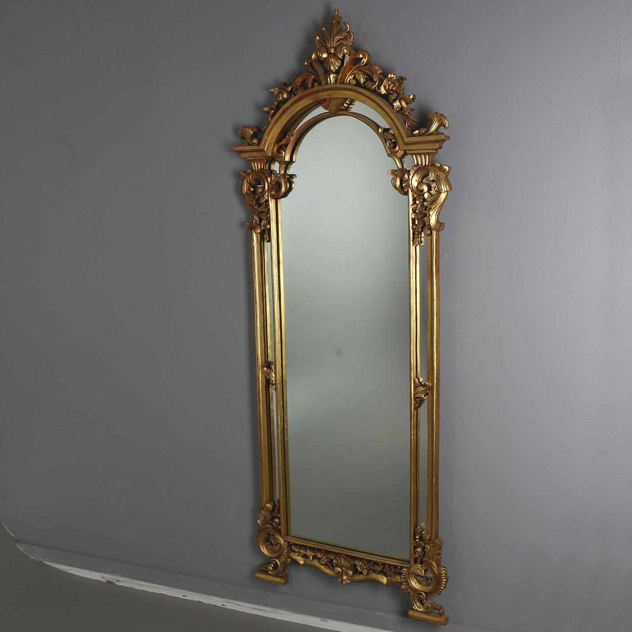 SPEGEL, förgylld, 1900-tal.