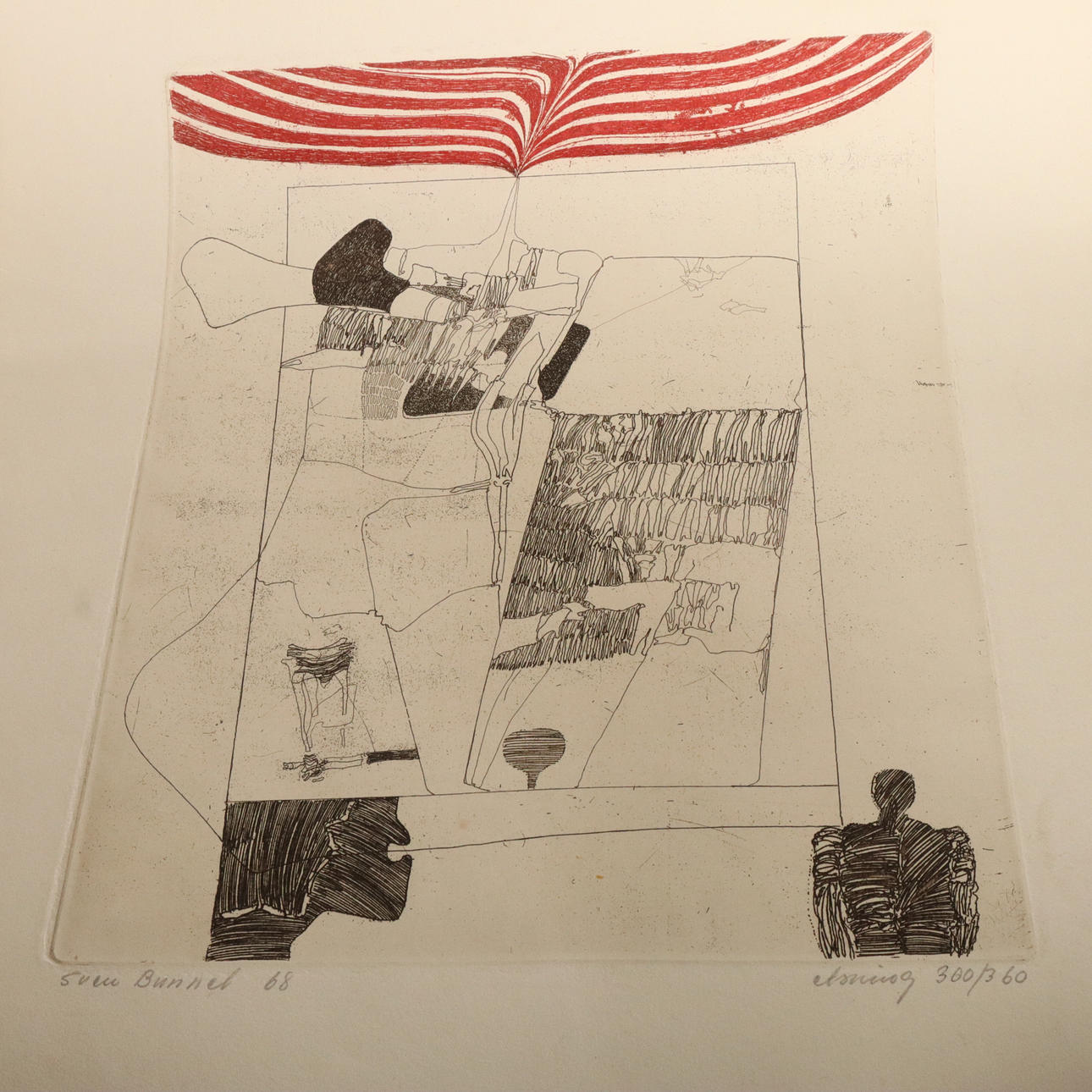 SVEN BUNNEL. ETCHING, signed, dated and numbered.
