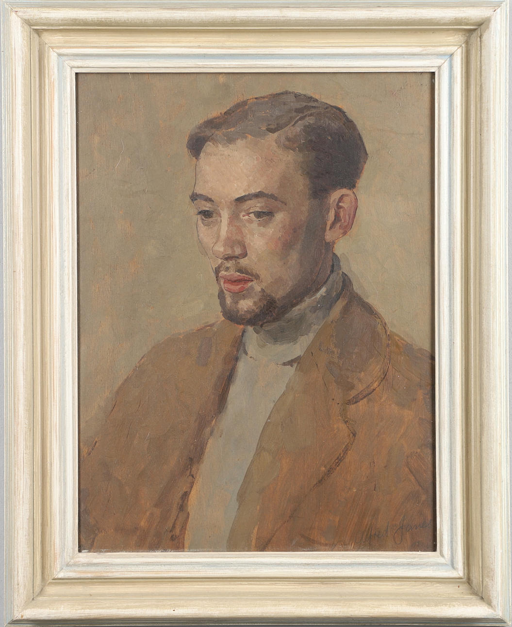 ALFRED GEORGE JANES (1911-1999). PORTRAIT STUDY OF BROMFIELD REES.