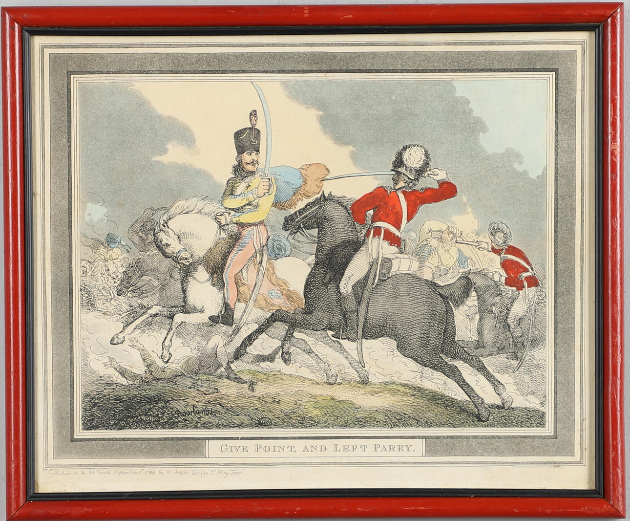 THOMAS ROWLANDSON (1756-1827). HUNGARIAN AND HIGHLAND BROADSWORD.
