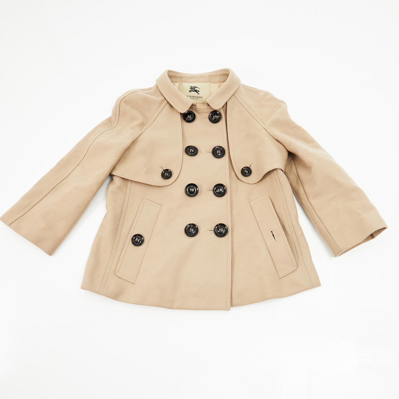 BURBERRY / LONDON, jacket, 90% wool and 10% cashmere, short model 