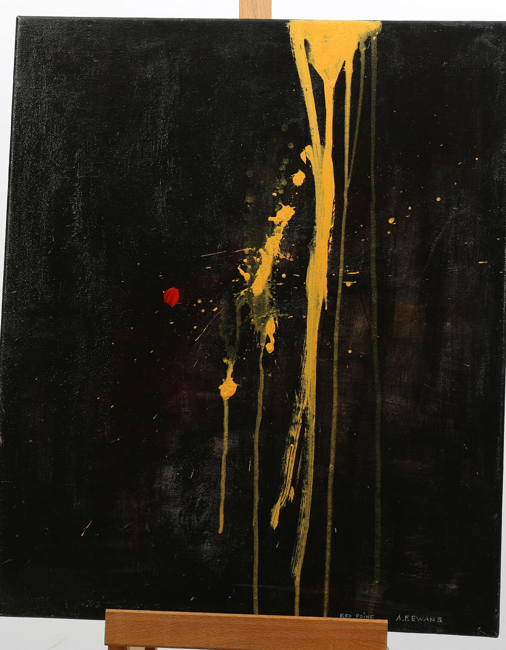OIDENTIFIERAD KONSTNÄR. Olja på duk, "Red Point", signerad A F Ewans.