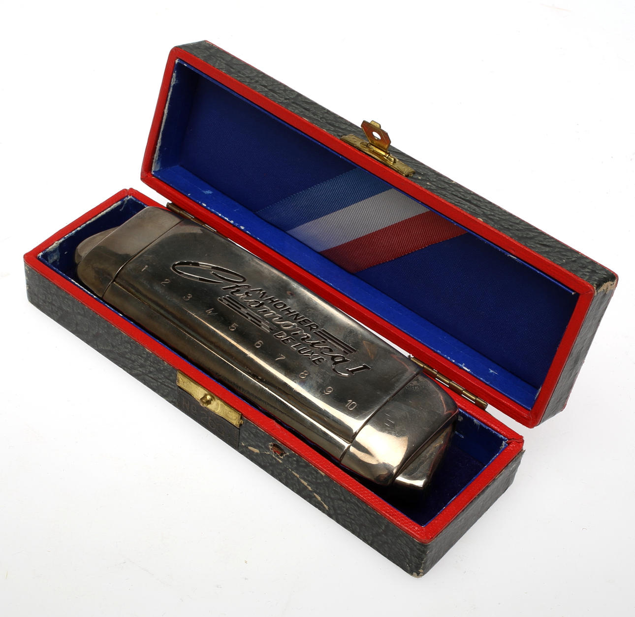 MUNSPEL, "Chromonica 1 de luxe" M. Hohner, Tyskland, 1900-tal.