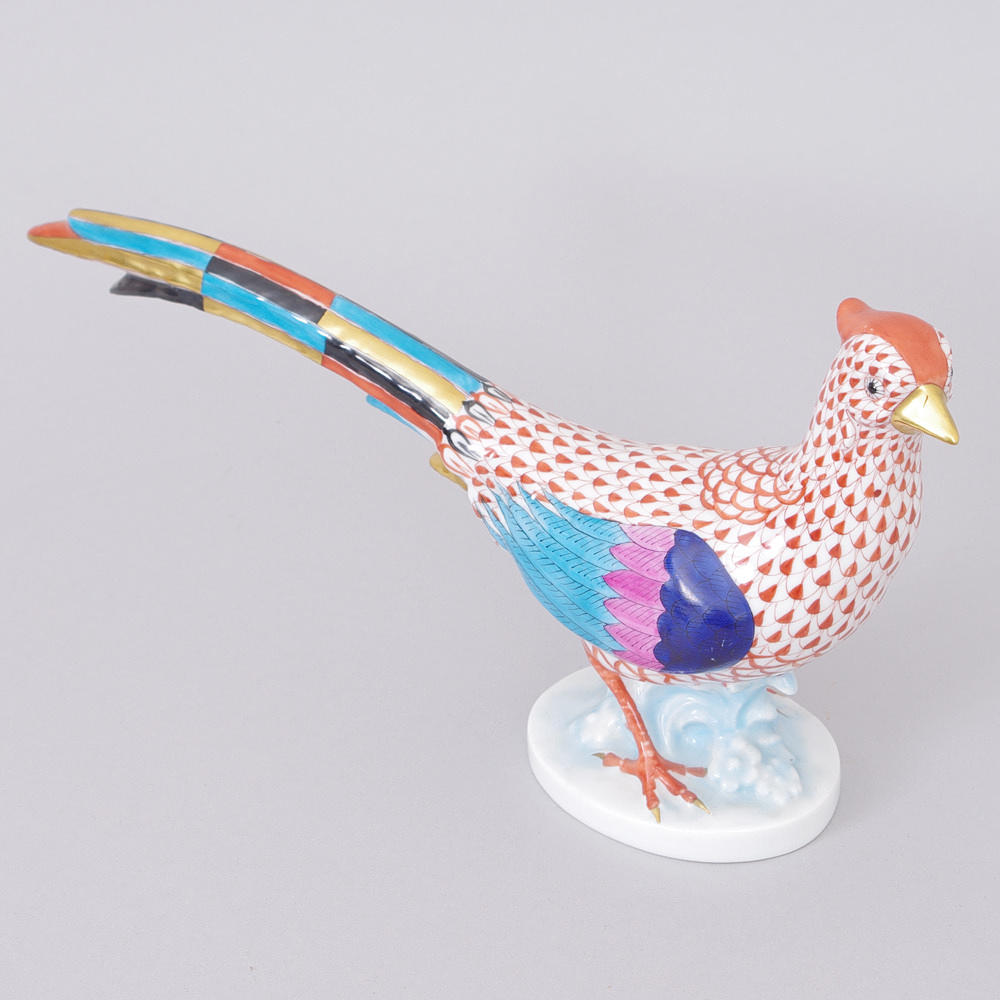 FIGURIN, porslin, fågel, Herend.