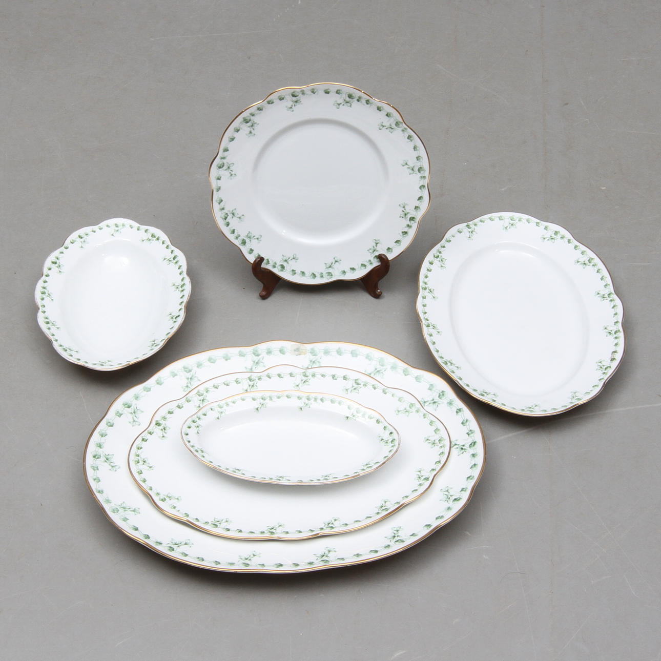 SERVISDELAR, porslin, Rörstrand, 1900-talets första hälft.