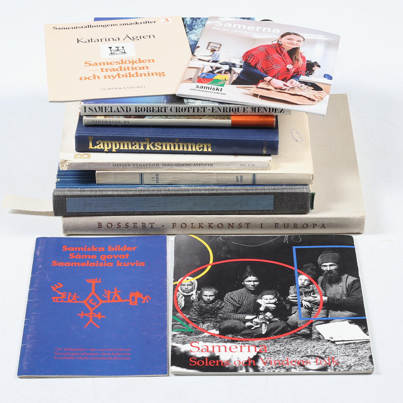 BÖCKER/HÄFTEN 11, st, samiskt konsthantverk.