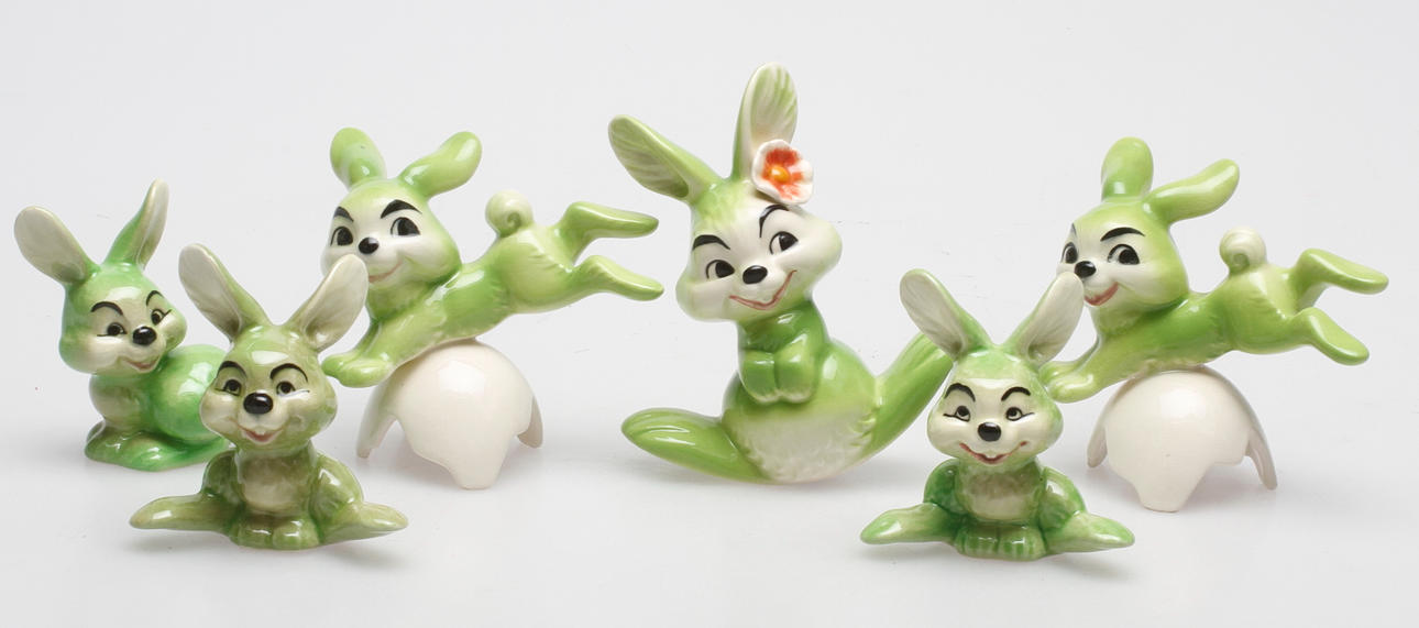 FIGURINER, 6 st, Goebel. Tyskland.