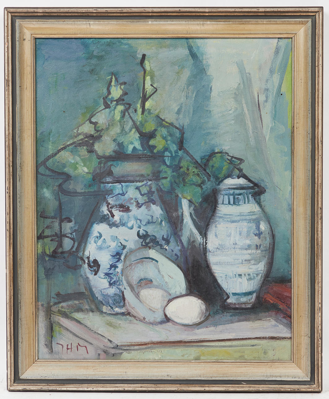 ILSE HÄFNER-MODE. Cuadros, bodegones con jarrones.