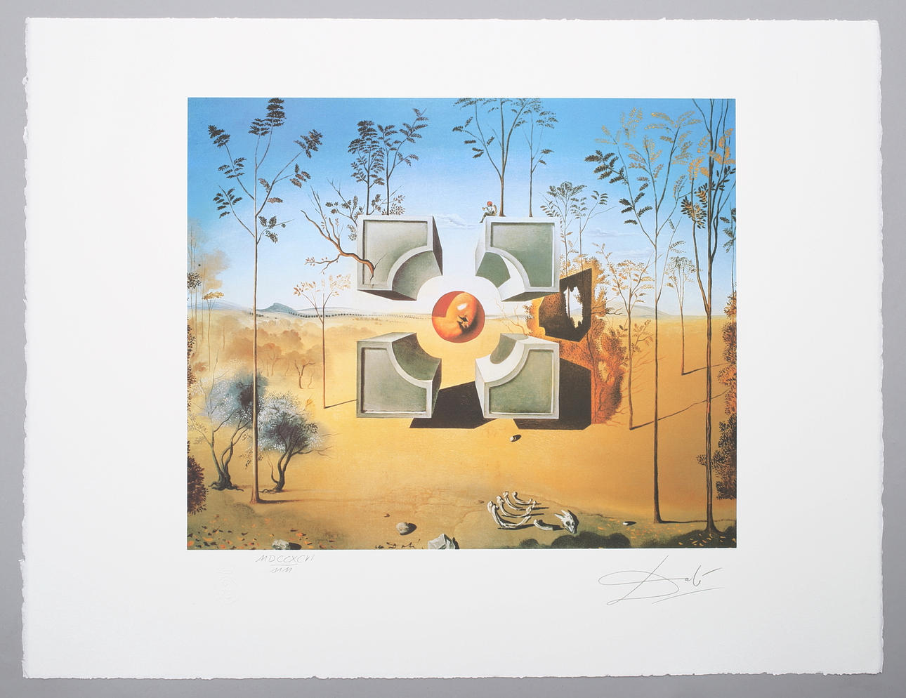 SALVADOR DALI (1904-1989). cubo.